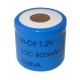 NiCD battery 1/2 C 800 mAh flat head - 1,2V - Evergreen