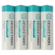 4X NiMH battery AA 2200 mAh button top - 1,2V