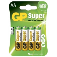 Alkaline battery 4 x AA / LR6 - 1,5V - GP Battery