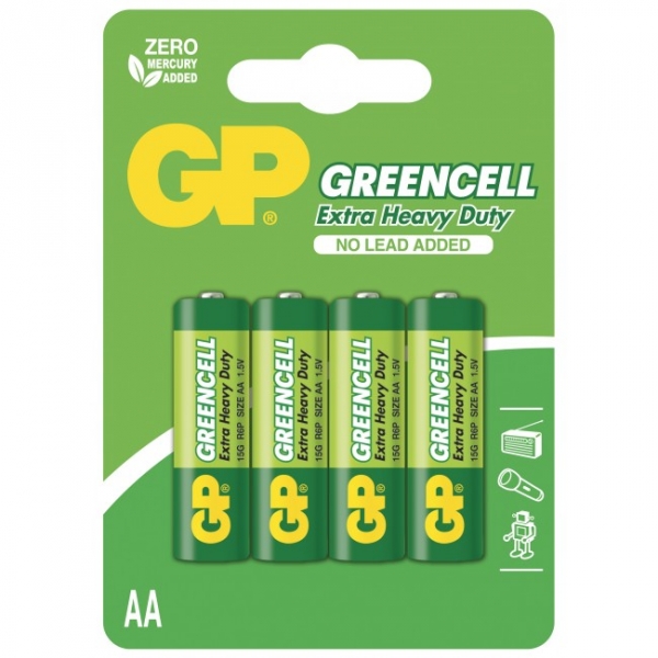 Extra heavy duty battery 4 X AA / R6 - 1,5V GREENCELL