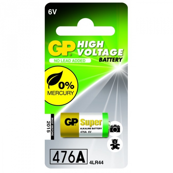 Alkaline battery 1 x GP 476A / 4LR44 / A544 / PX28A - 6V - GP Battery