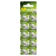 Alkaline button cell battery 10 x GP A76 / LR44 / V13GA - 1,5V - GP Battery