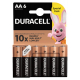 Duracell Basic Duralock LR6 AA x 6 alkaline batteries