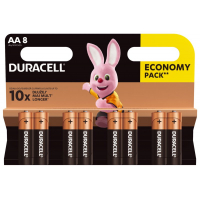 Duracell Duralock Basic C&B LR6 AA x 8 alkaline batteries