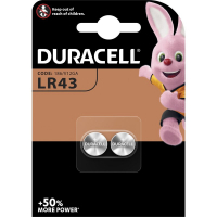 Duracell G12/LR43/186/V12GA/L1142 x 2 batteries