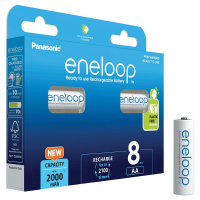 Panasonic Eneloop R6/AA 2000 mAh Ni-MH x 8 rechargeable batteries (blister)