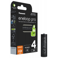 Panasonic Eneloop PRO NEW R6 AA 2500mAh x 4 rechargeable batteries (blister)