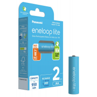 Panasonic Eneloop Lite NEW R6/AA 950mAh x 2 rechargeable batteries (blister)