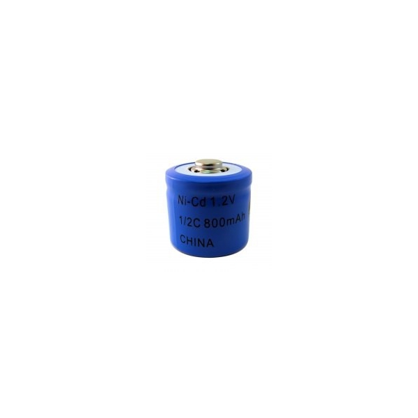 NiCD battery 1/2 C 800 mAh button top - 1,2V - Evergreen