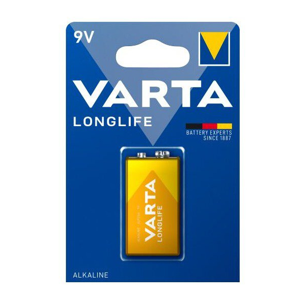 Varta LONGLIFE 6LR61/9V x 1 battery (blister)