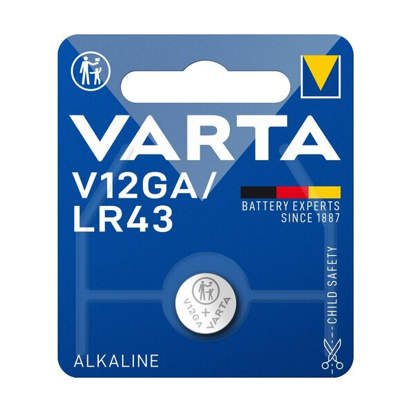 Varta AG12 alkaline x 1 battery (blister)