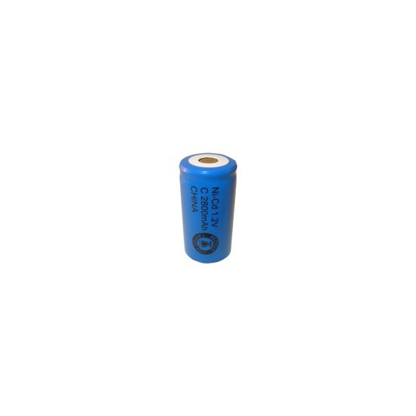 NiCD battery C 2800 mAh flat head - 1,2V - Evergreen