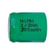 NiMH battery 1/3 AA 300 mAh flat head - 1,2V - Evergreen
