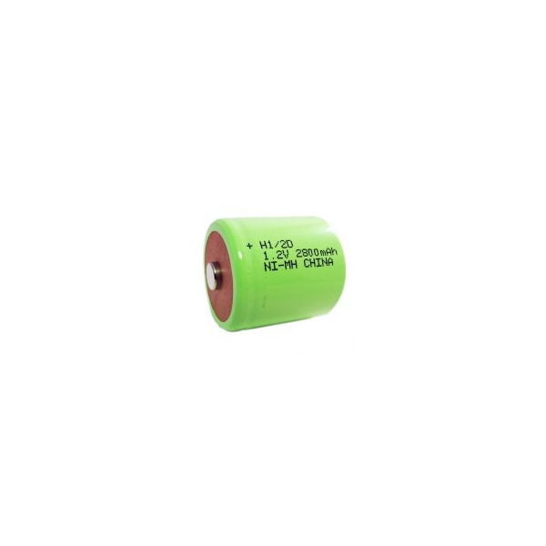 NiMH battery 1/2 D 2800 mAh button top - 1,2V - Evergreen