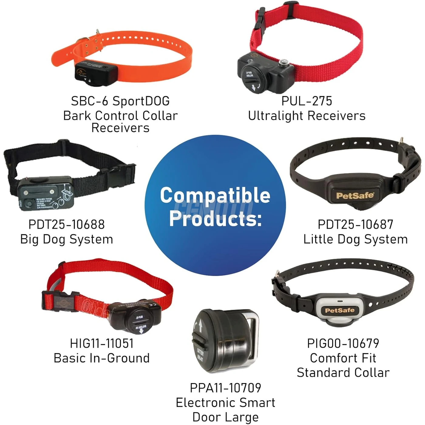 10 batteries for anti-bark collar RFA-67 6 V 