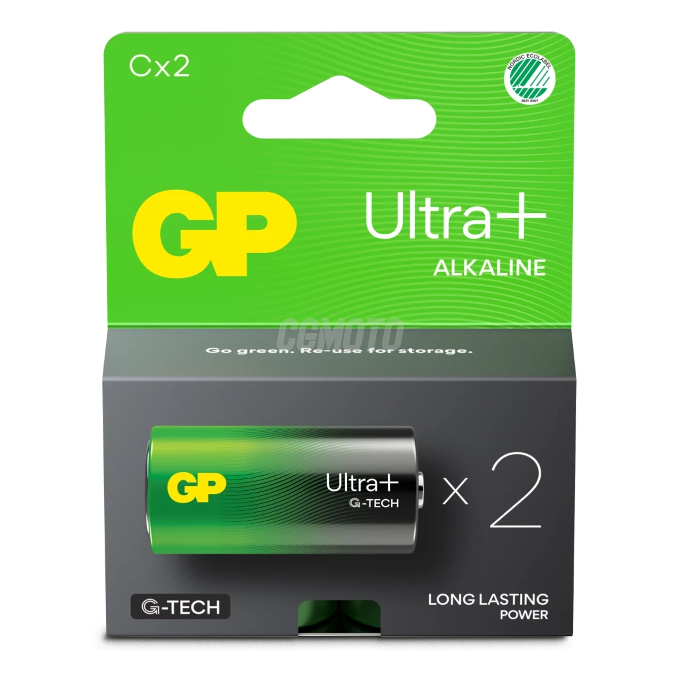 2 alkaline batteries C 1,5 V Ultra Plus 