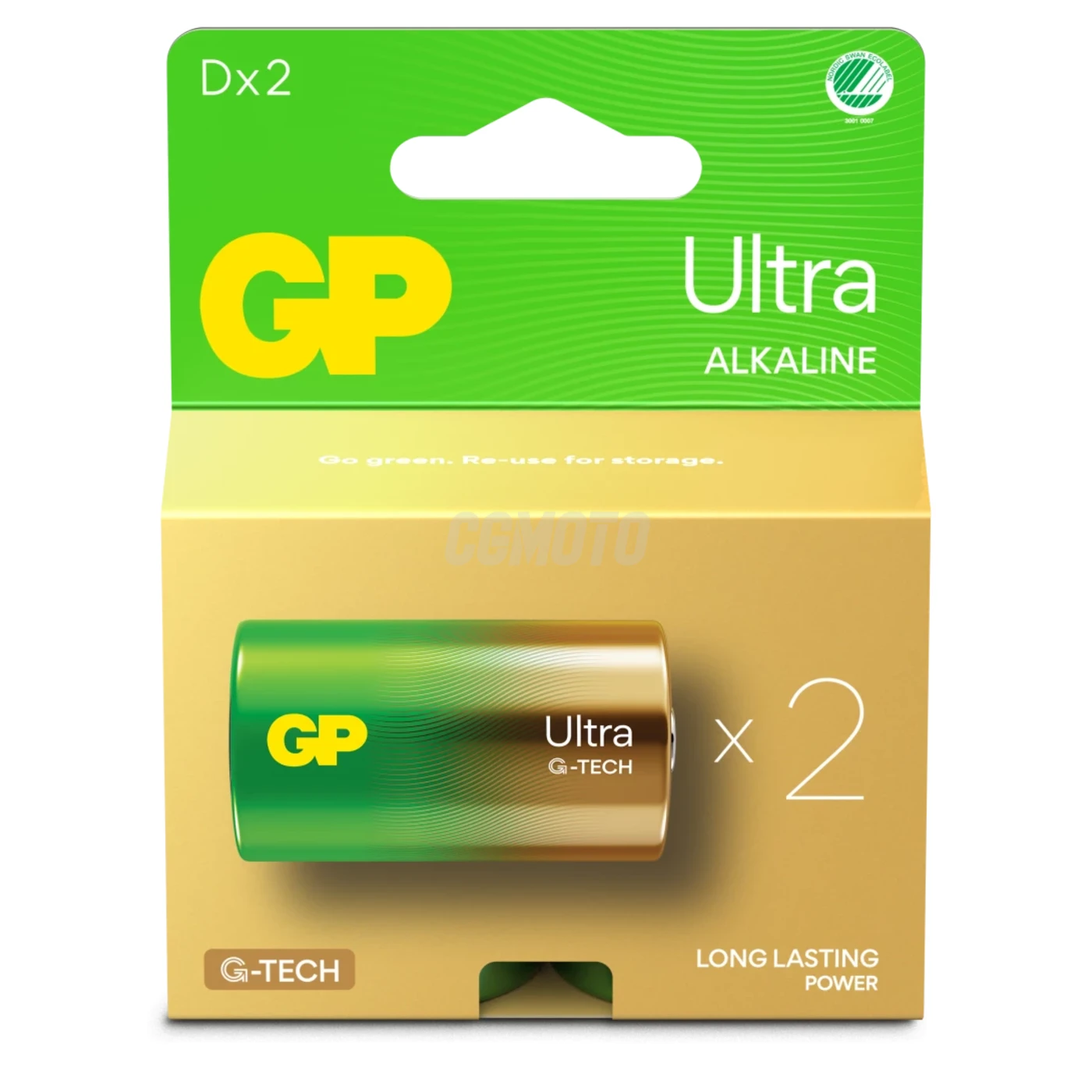 2 alkaline batteries D 1,5 V Ultra 