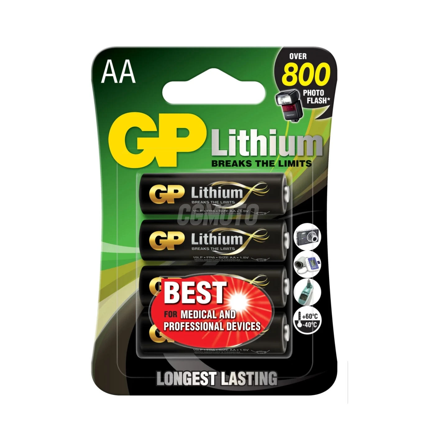 4 lithium batteries AA 1,5 V 4 lithium batteries AA 1,5 V