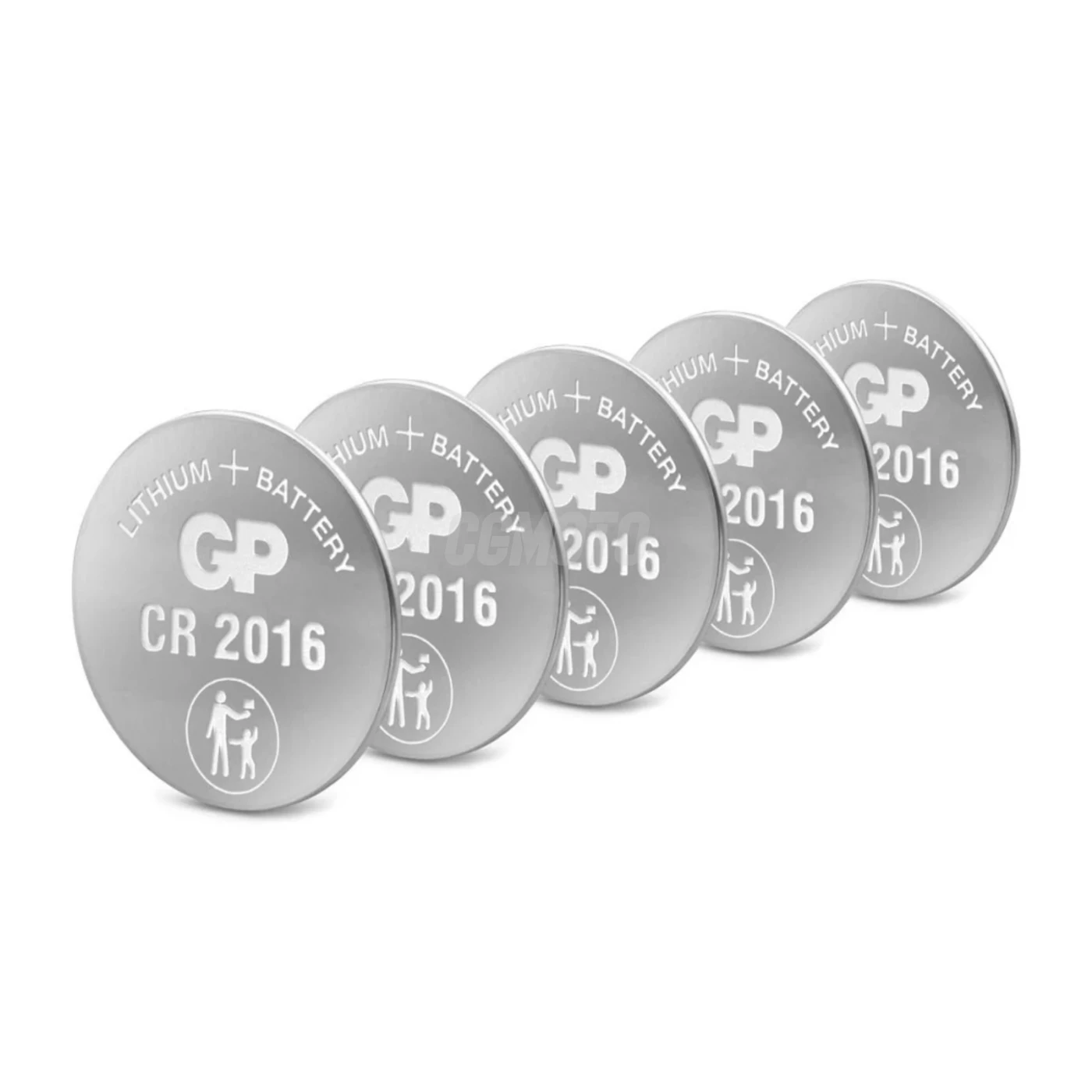 5 lithium button batteries CR2016 3 V 
