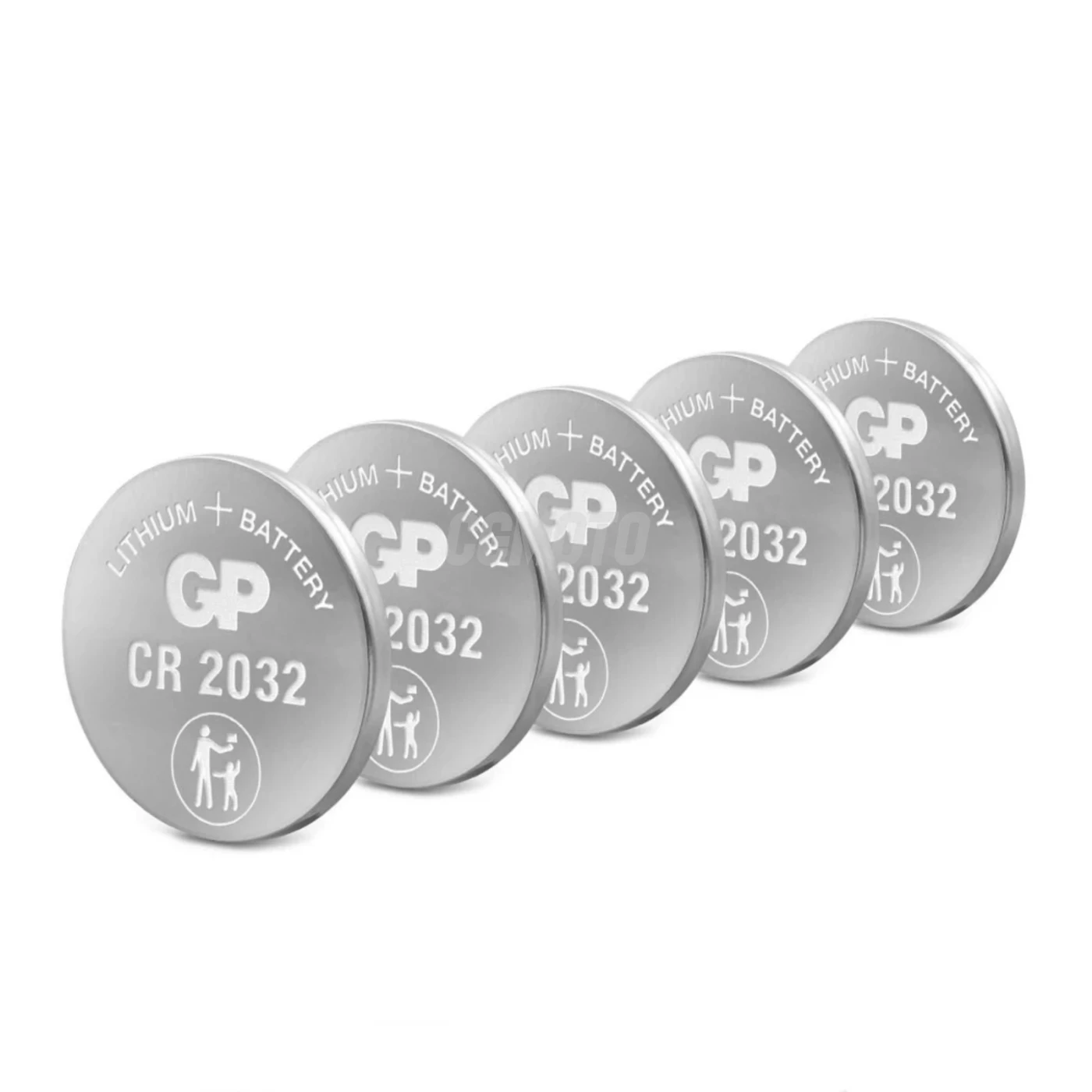 5 lithium button batteries CR2032 3 V 