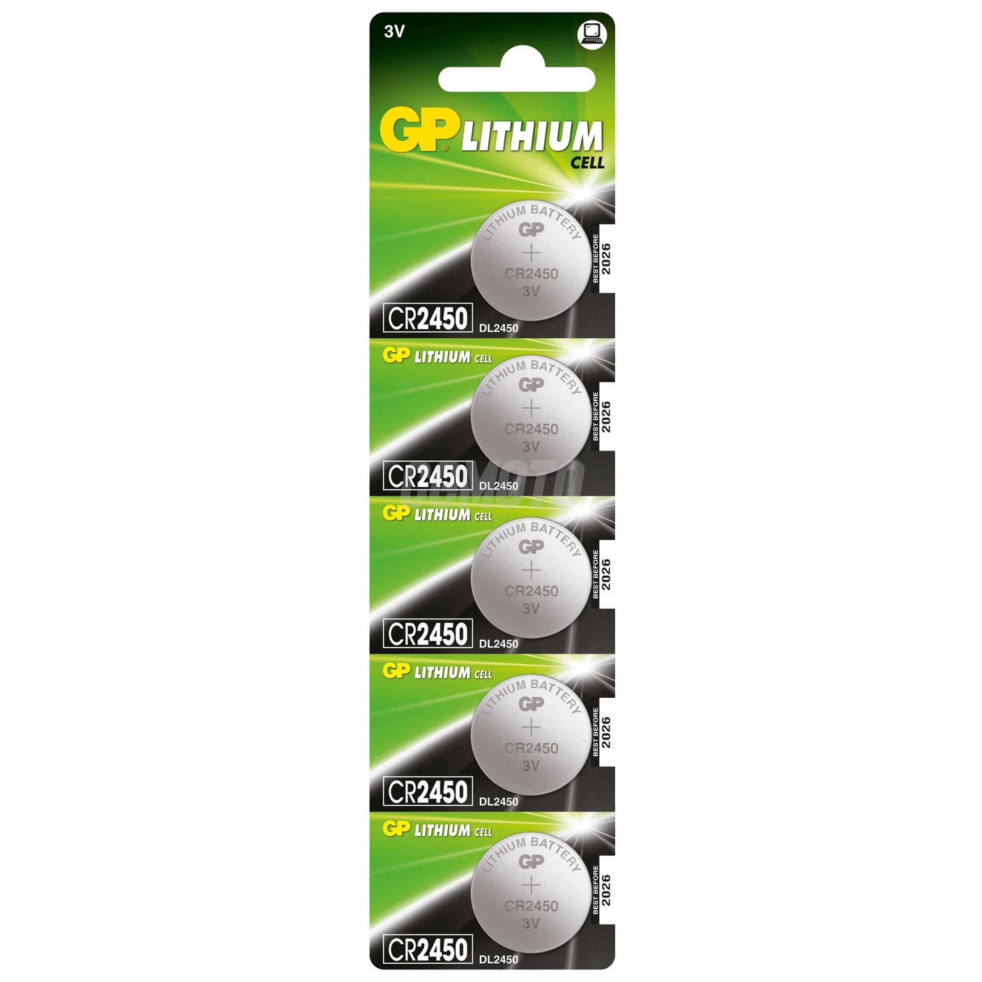 5 lithium button batteries CR2450 3 V 5 lithium button batteries CR2450 3 V