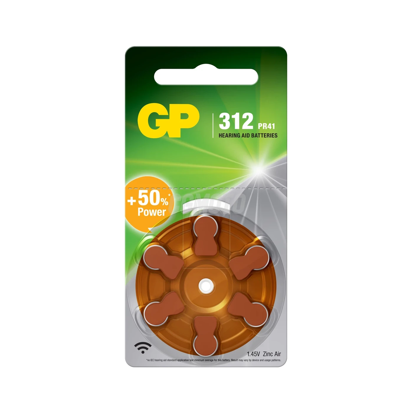 6 zinc-air hearing aid batteries A312 1,45 V 6 zinc-air hearing aid batteries A312 1,45 V