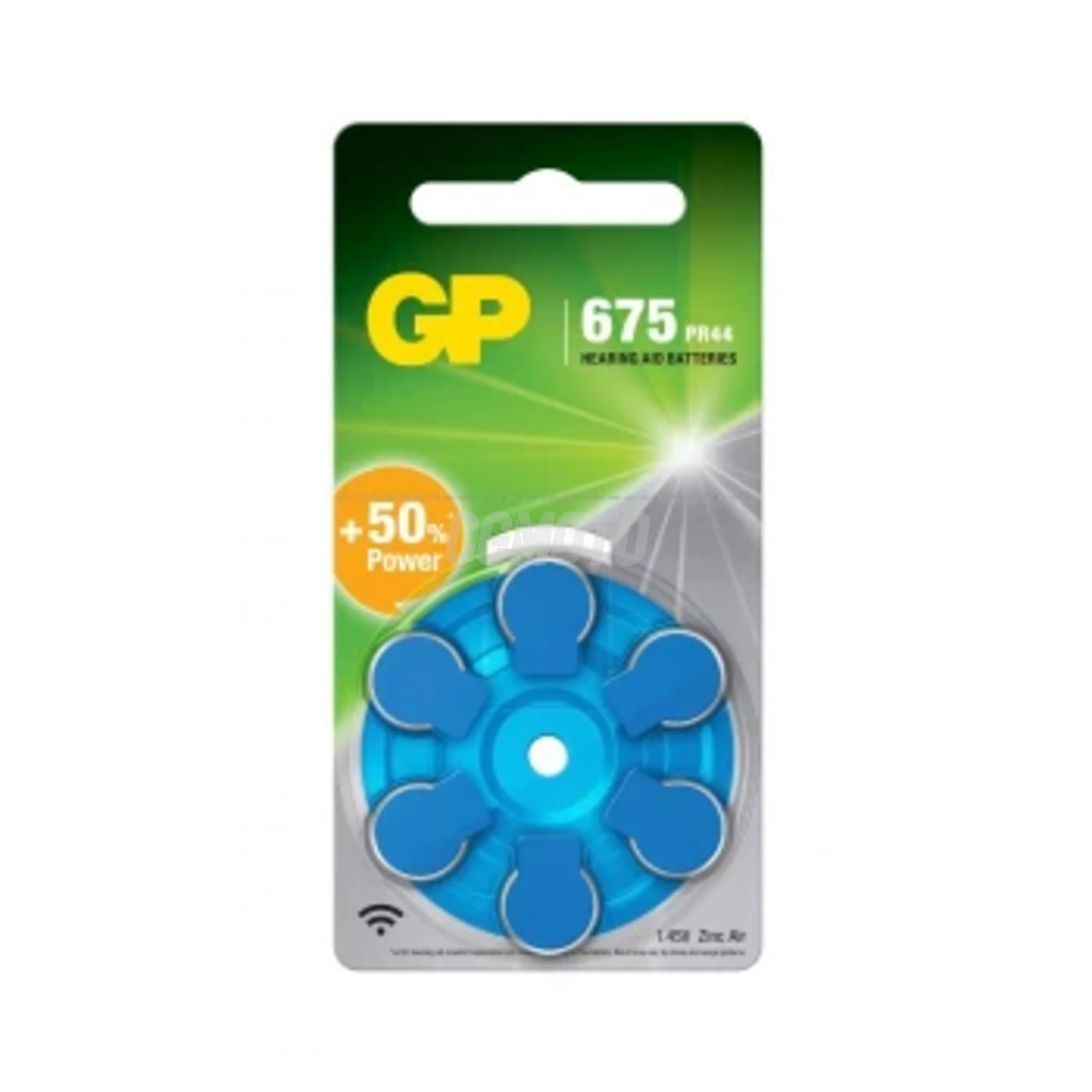 6 zinc-air hearing aid batteries A675 1,45 V 6 zinc-air hearing aid batteries A675 1,45 V