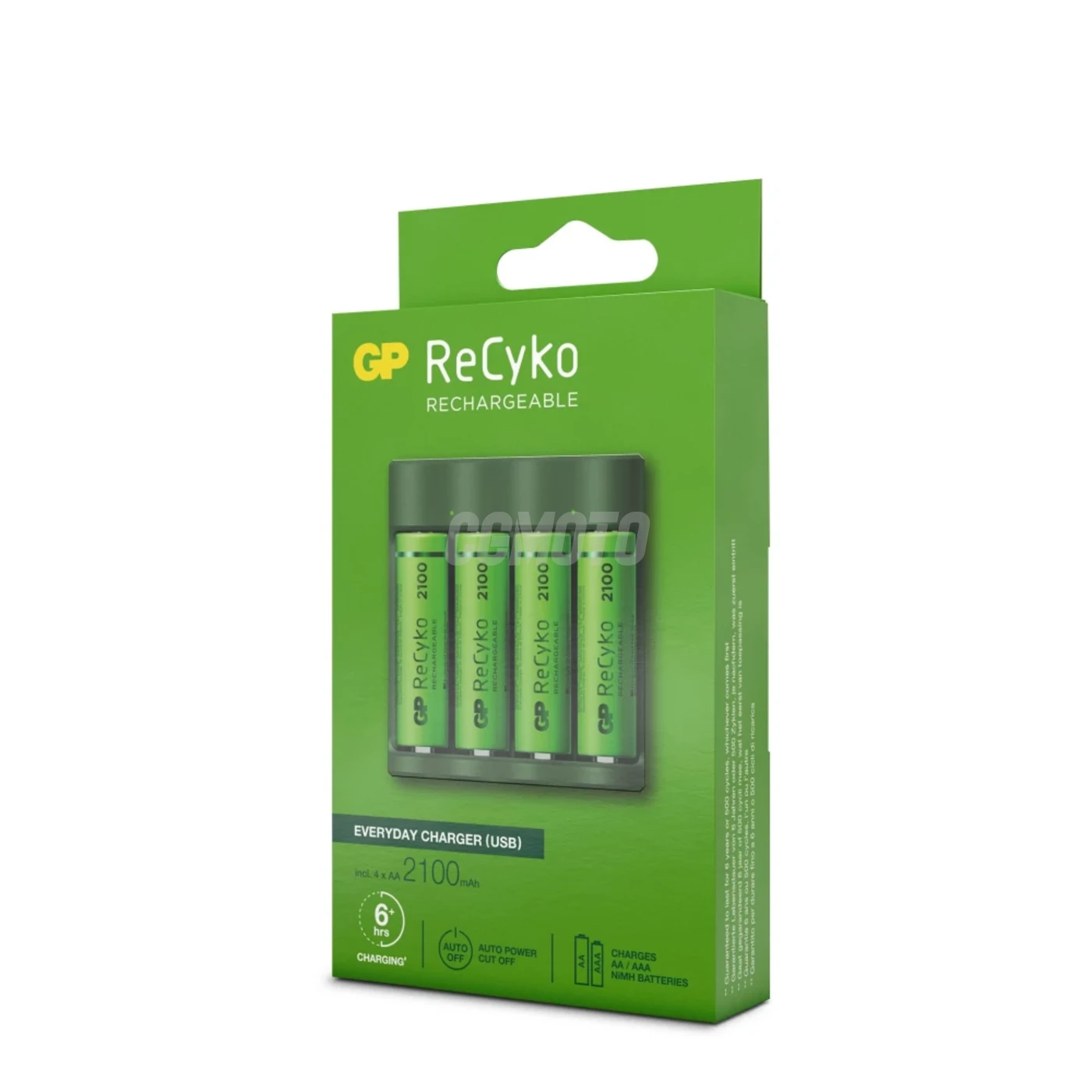 Charger 6 hours GP B421 (USB) + 4 NiMH batteries AA 2000 mAh