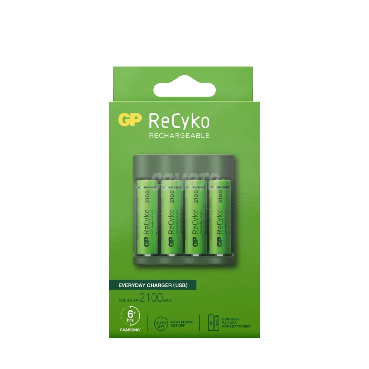 Charger 6 hours GP B421 (USB) + 4 NiMH batteries AA 2000 mAh