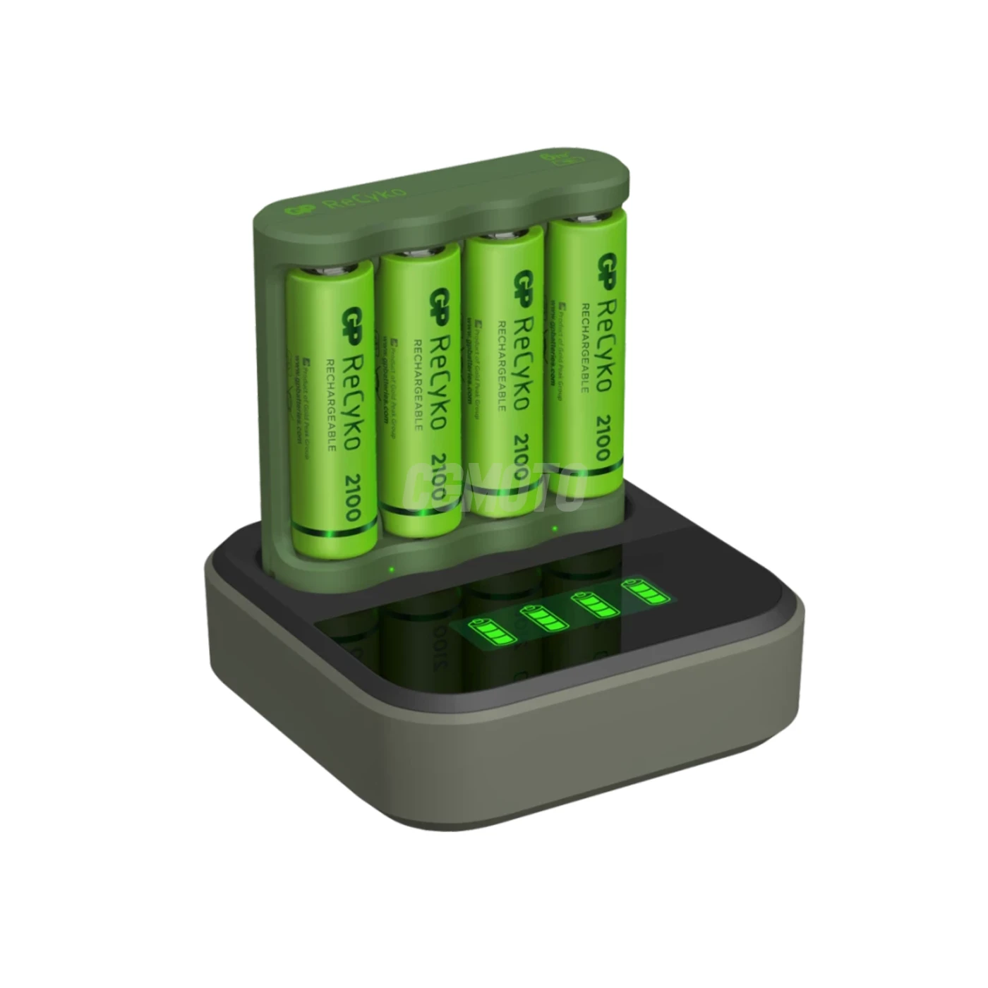 Charger 6 hours GP B421 (USB) + 4 NiMH batteries AA 2000 mAh + station D451