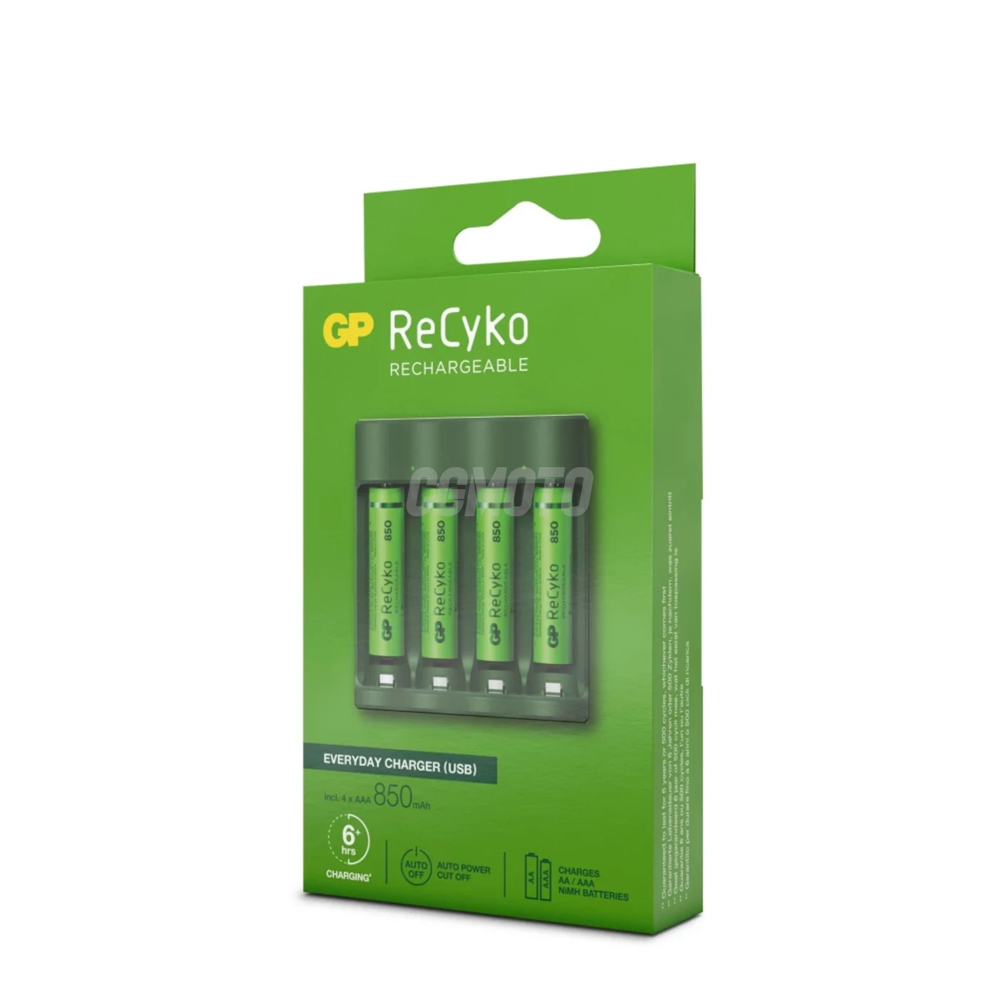 Charger 6 hours GP B421 (USB) + 4 NiMH batteries AAA 850 mAh