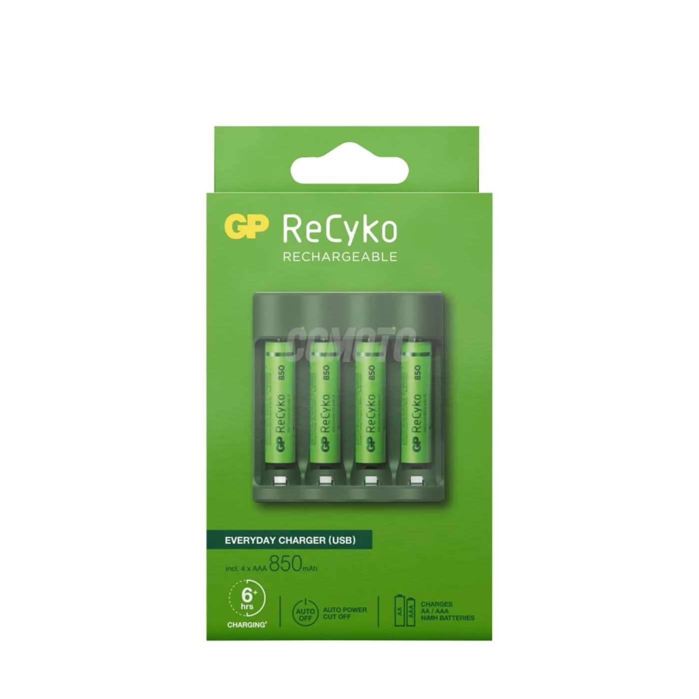 Charger 6 hours GP B421 (USB) + 4 NiMH batteries AAA 850 mAh