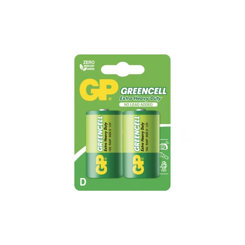 Extra heavy duty battery 2 X D / R20 - 1,5V GP Battery