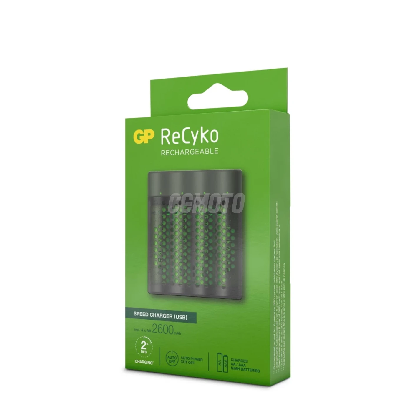 Fast charger 2-4 hours M451 USB + 4 NiMH batteries AA  2600 mAh