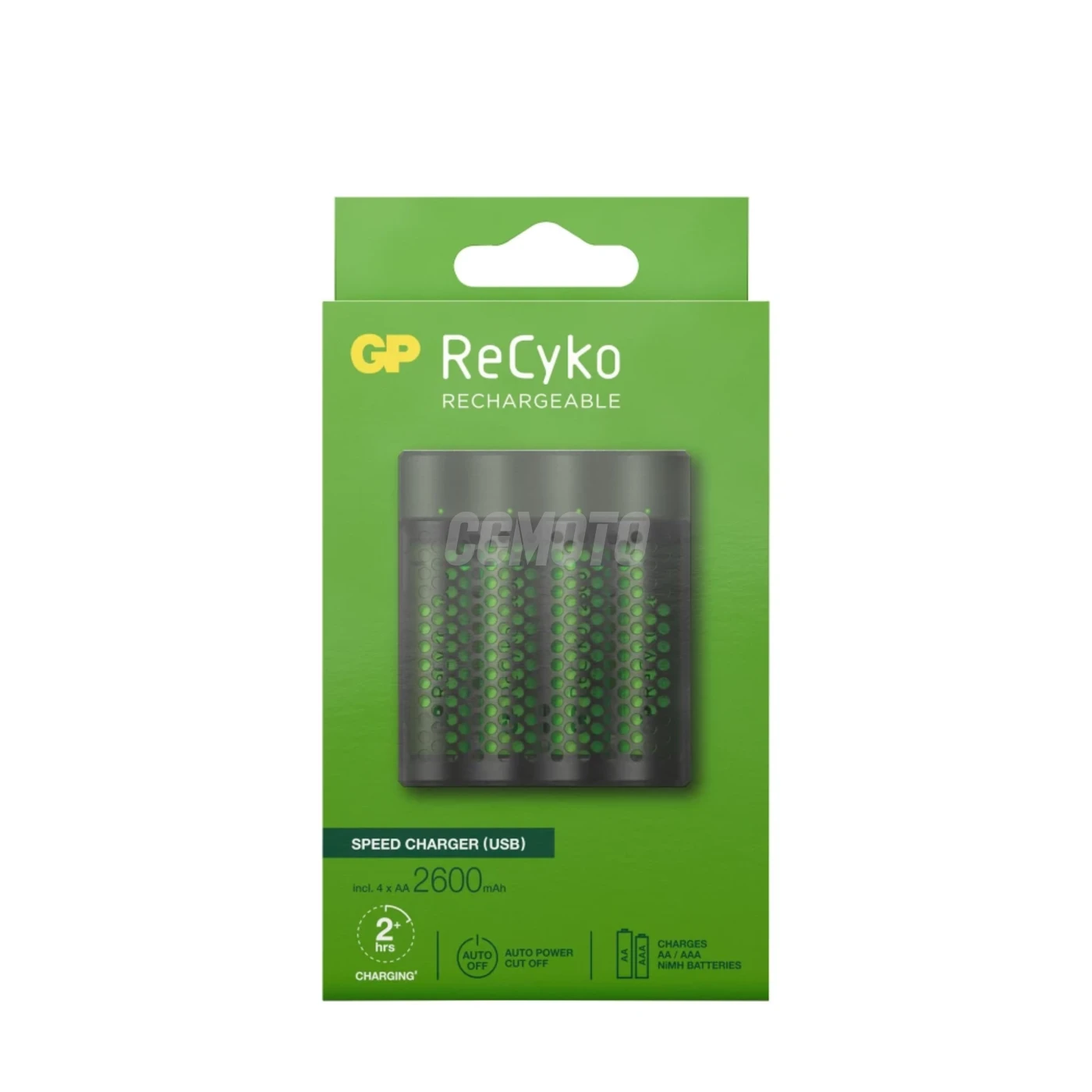 Fast charger 2-4 hours M451 USB + 4 NiMH batteries AA  2600 mAh