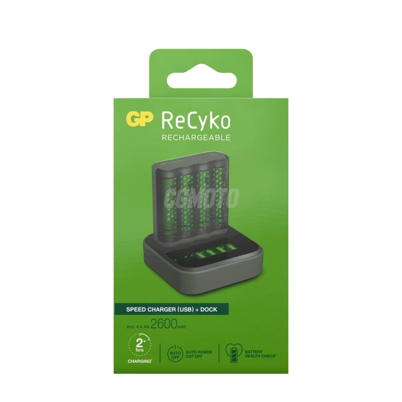 Fast charger 2-4 hours M451 USB + 4 NiMH batteries AA  2600 mAh + station D451