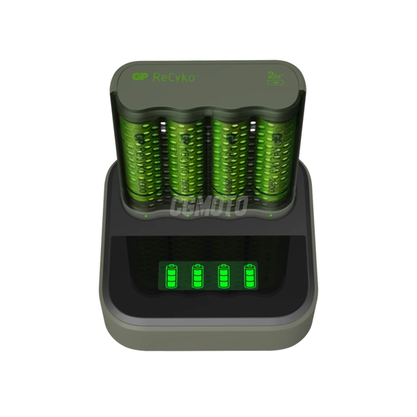 Fast charger 2-4 hours M451 USB + 4 NiMH batteries AA  2600 mAh + station D451