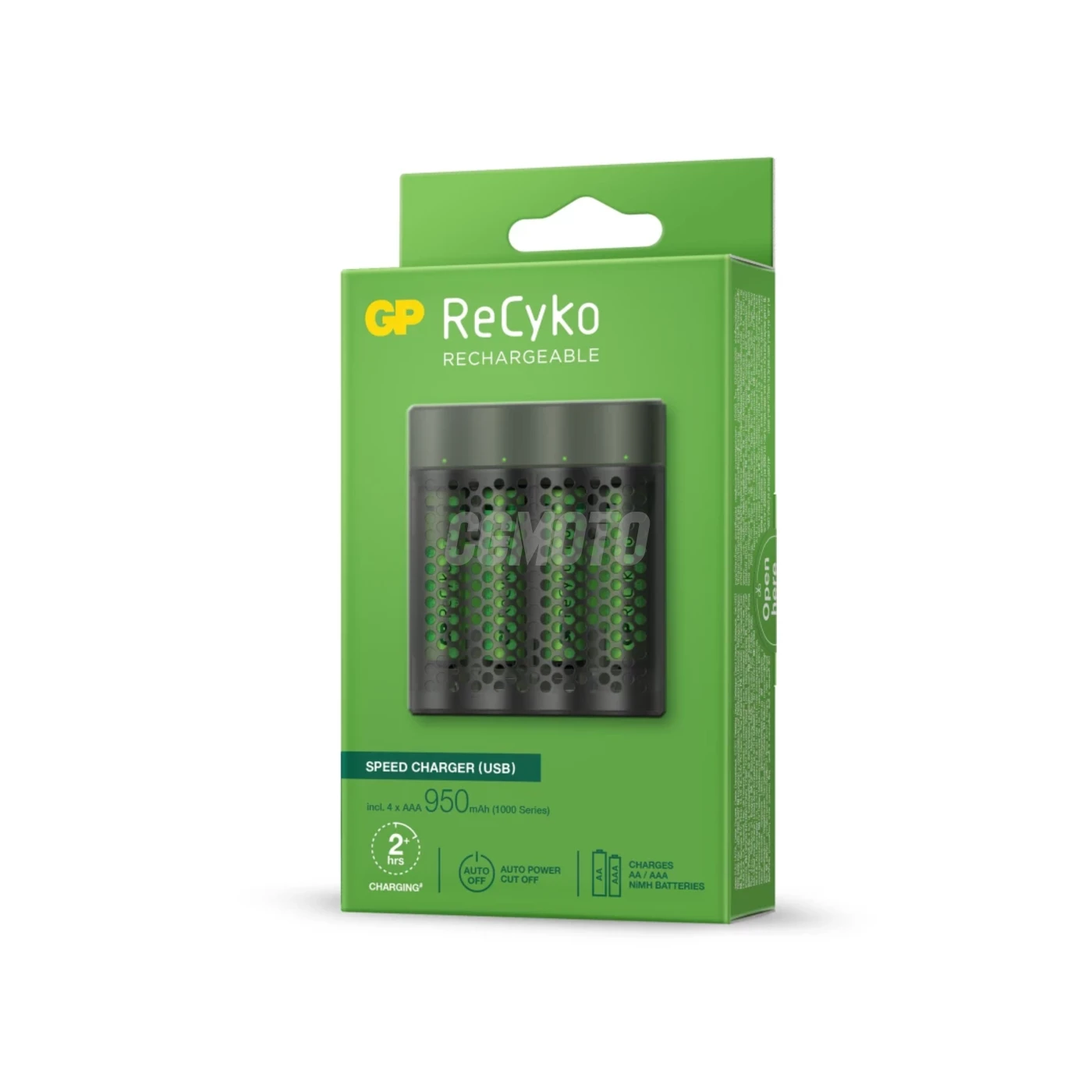 Fast charger 2-4 hours M451 USB + 4 NiMH batteries AAA  950 mAh