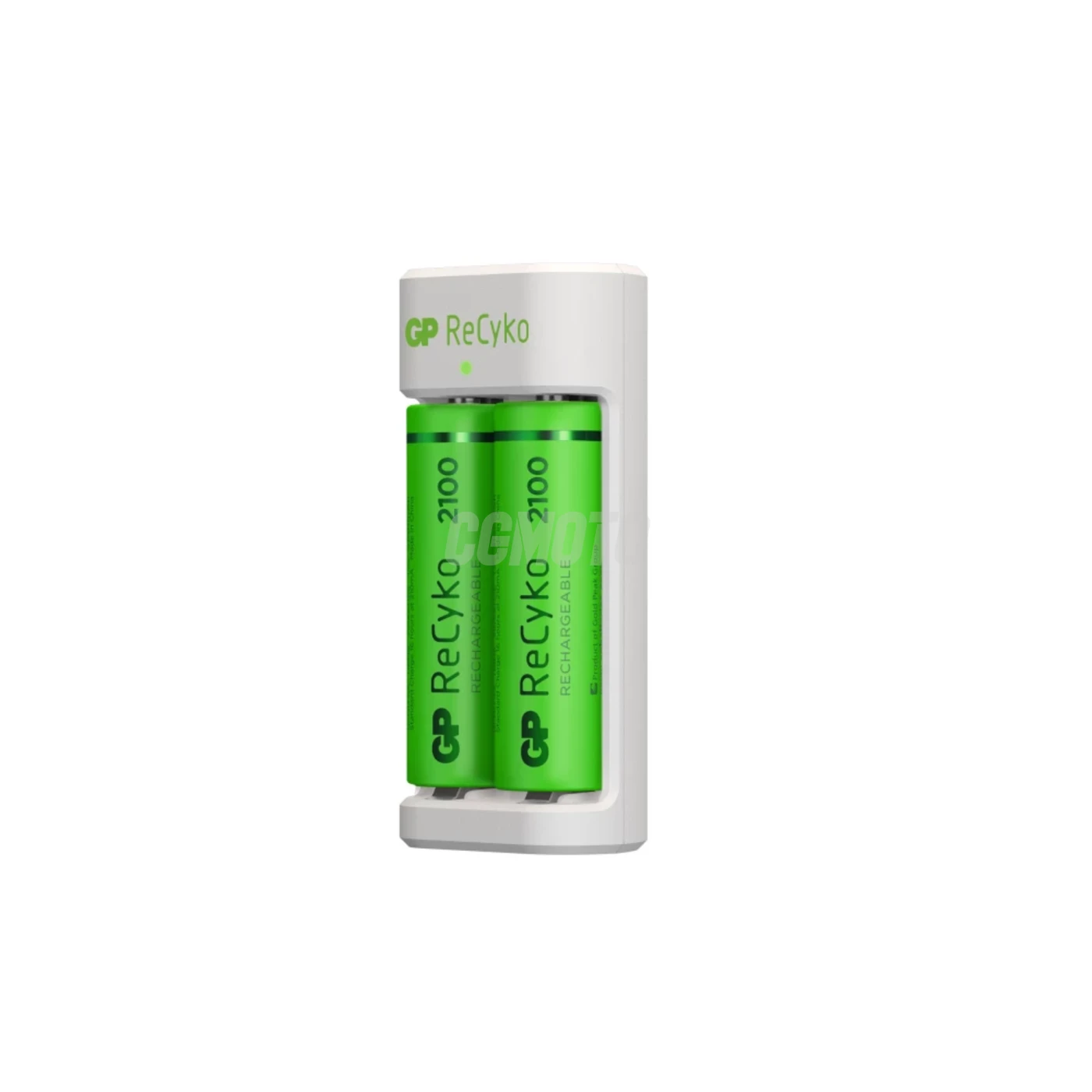 Standard charger GP E211 + 2 NiMH batteries AA 2100 mAh