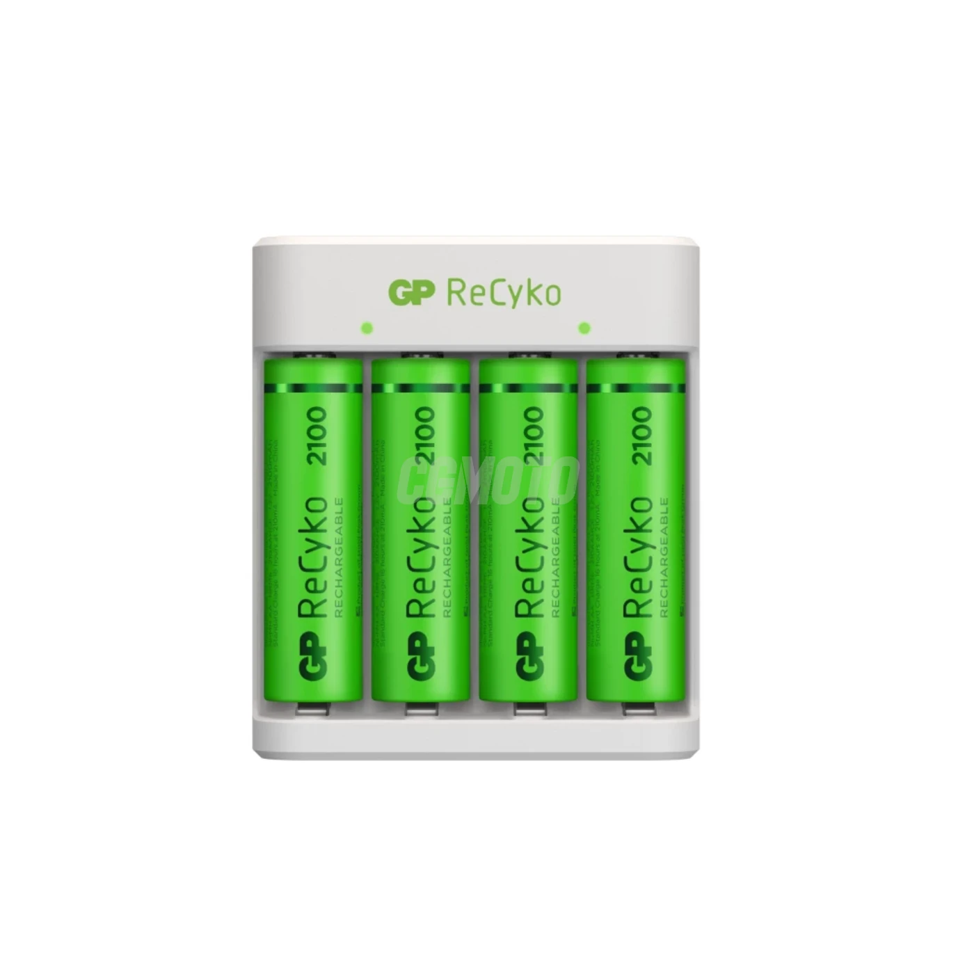 Standard charger GP E411 + 4 NiMH batteries AA 2000 mAh