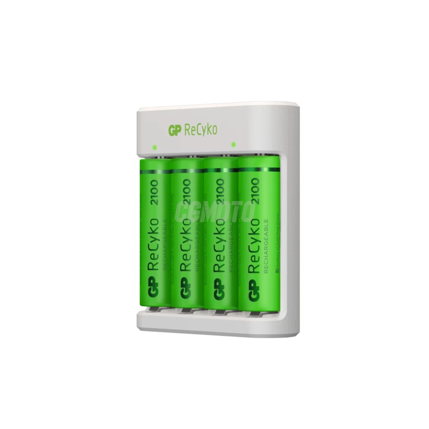Standard charger GP E411 + 4 NiMH batteries AA 2000 mAh