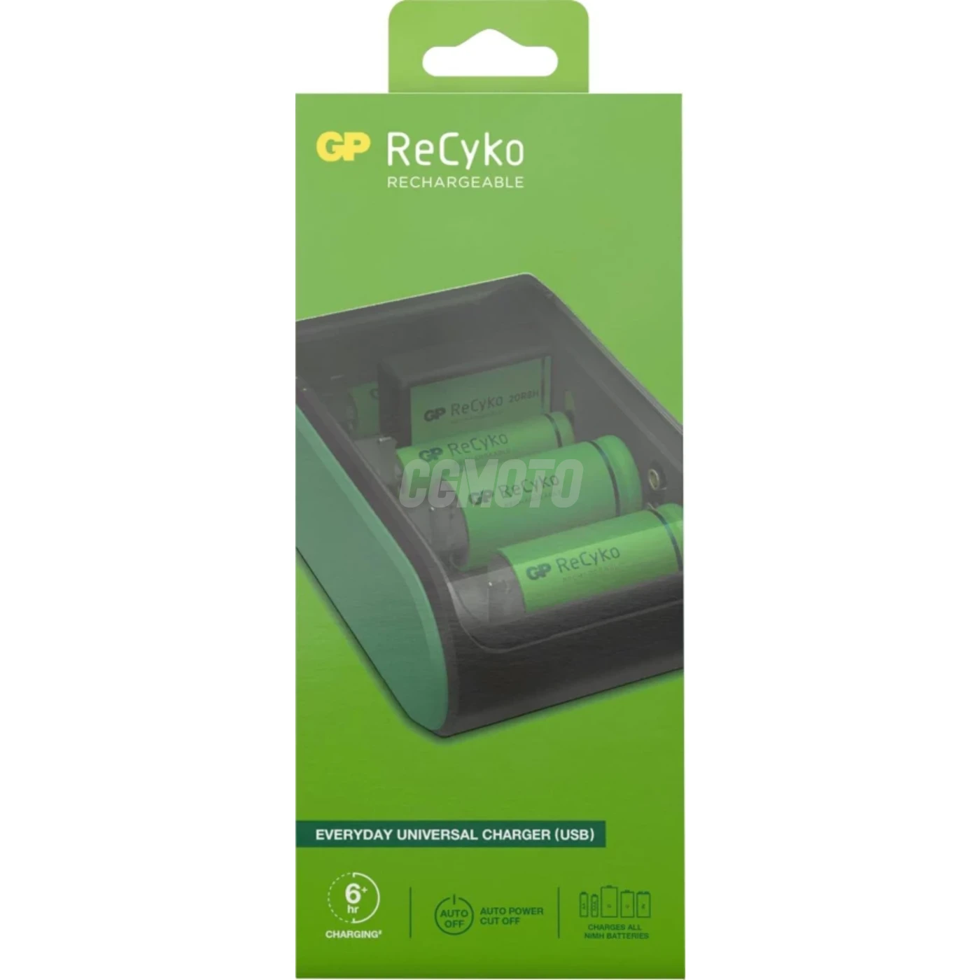 Universal charger GP B631 Recharge : AA / AAA / C / D / 9V NiMH - batteries not included