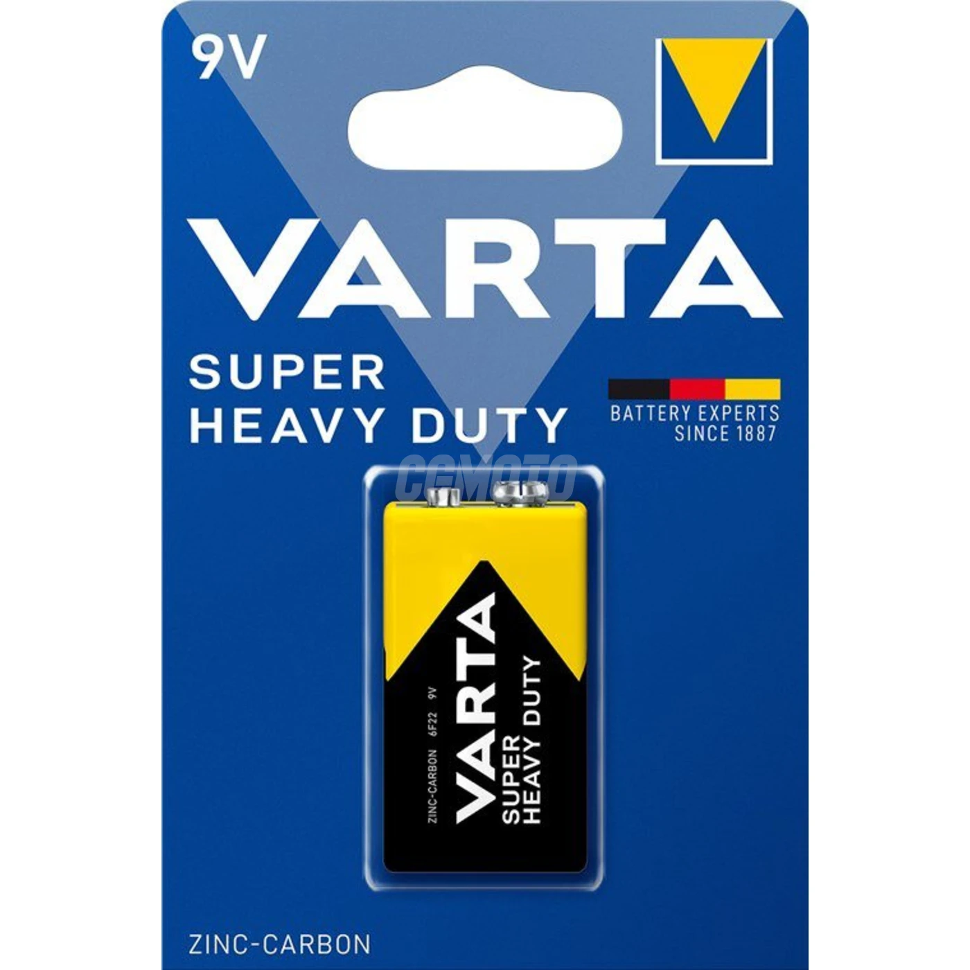 Varta SUPERLIFE 9V zinc carbone Varta SUPERLIFE 9V zinc carbone