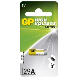 1 alkaline battery 29 A 9 V Super 