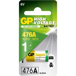 Alkaline battery 1 x GP 476A / 4LR44 / A544 / PX28A - 6V - GP Battery Alkaline battery 1 x GP 476A / 4LR44 / A544 / PX28A - 6V - GP Battery