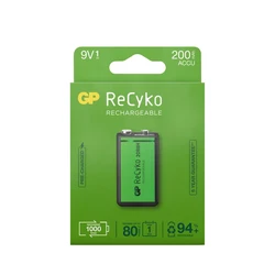 1 battery rechargeable NIMH 6LF22 9 V Recyko 200 mAh 1 battery rechargeable NIMH 6LF22 9 V Recyko 200 mAh
