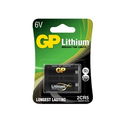 1 lithium battery 2CR5 6 V 
