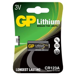 1 lithium battery CR123A 3 V 