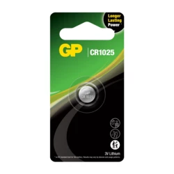 1 lithium button battery CR1025 3 V 