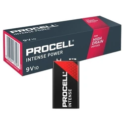 Duracell Procell INTENSE 6LR61/9V x 10 alkaline batteries Duracell Procell INTENSE 6LR61/9V x 10 alkaline batteries